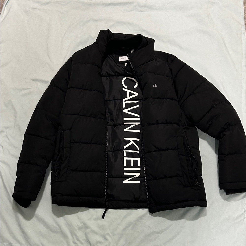 Calvin Klein Men's Black Puffer Coat